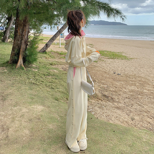 24春新款-盐系运动风撞色卫衣套装287-2809-P175-K238图片