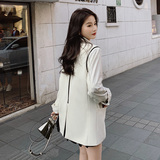 【现货】后开叉小熊撞色拼接西装Z287-2211-P120-K178，女装西装，浙宝287