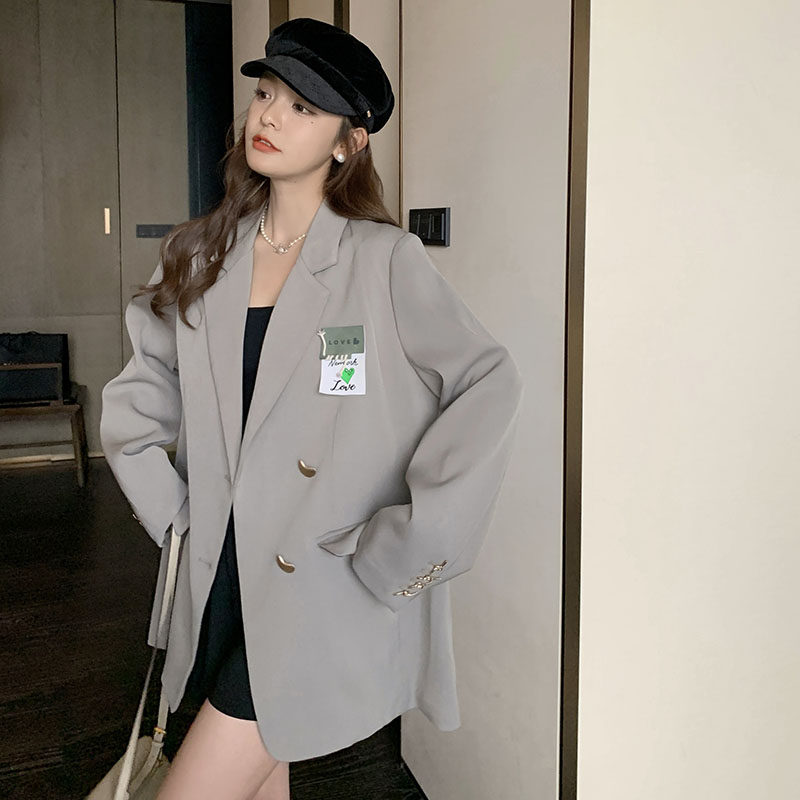 米白色休闲西装外套女2025年春季新款设计感独特超好看小西服上衣,女装短外套,浙宝287