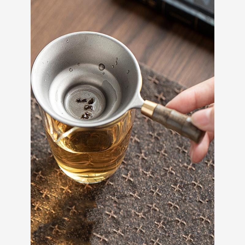 高端纯钛茶漏茶滤家用器