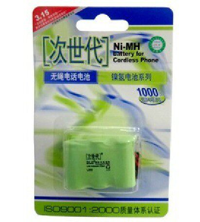 次世代L202无绳电话充电电池 3.6V 600mAh 2/3AA 电话子母机电池