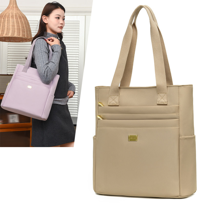 秋冬新款单肩包女布大容量托特包轻便上班通勤手提包学生装书包袋,箱包皮具/热销女包/男包,托特包,淘宝优惠券,粉丝福利购,淘宝优惠卷
