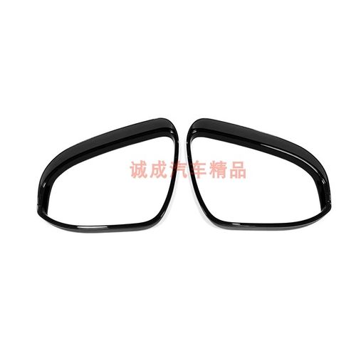 适用于10-14款Toyota spade Porte后视镜雨眉装饰贴碳纤黑色亮条