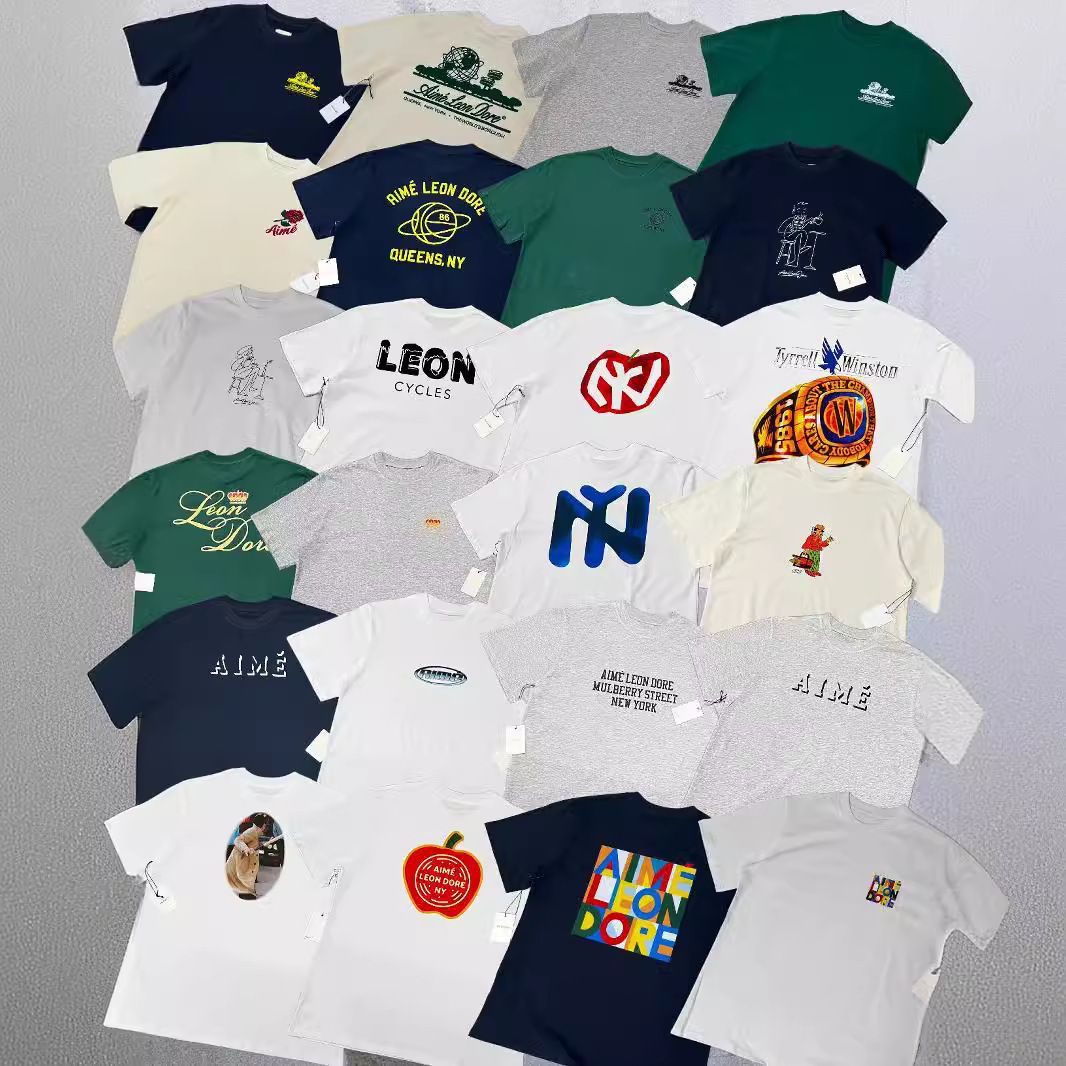 aime短袖正确版经典字母印花纽约地标INS潮牌美式复古穿搭百搭T恤