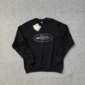 815 Black Printed Black Round Neck Sweatshirt