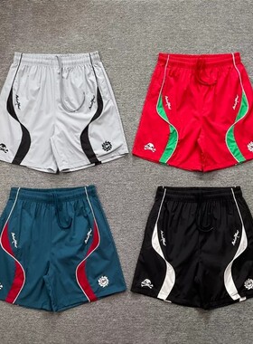 Broken Planet美式街头夏季宽松男女五分裤刺绣字母拼接撞色短裤