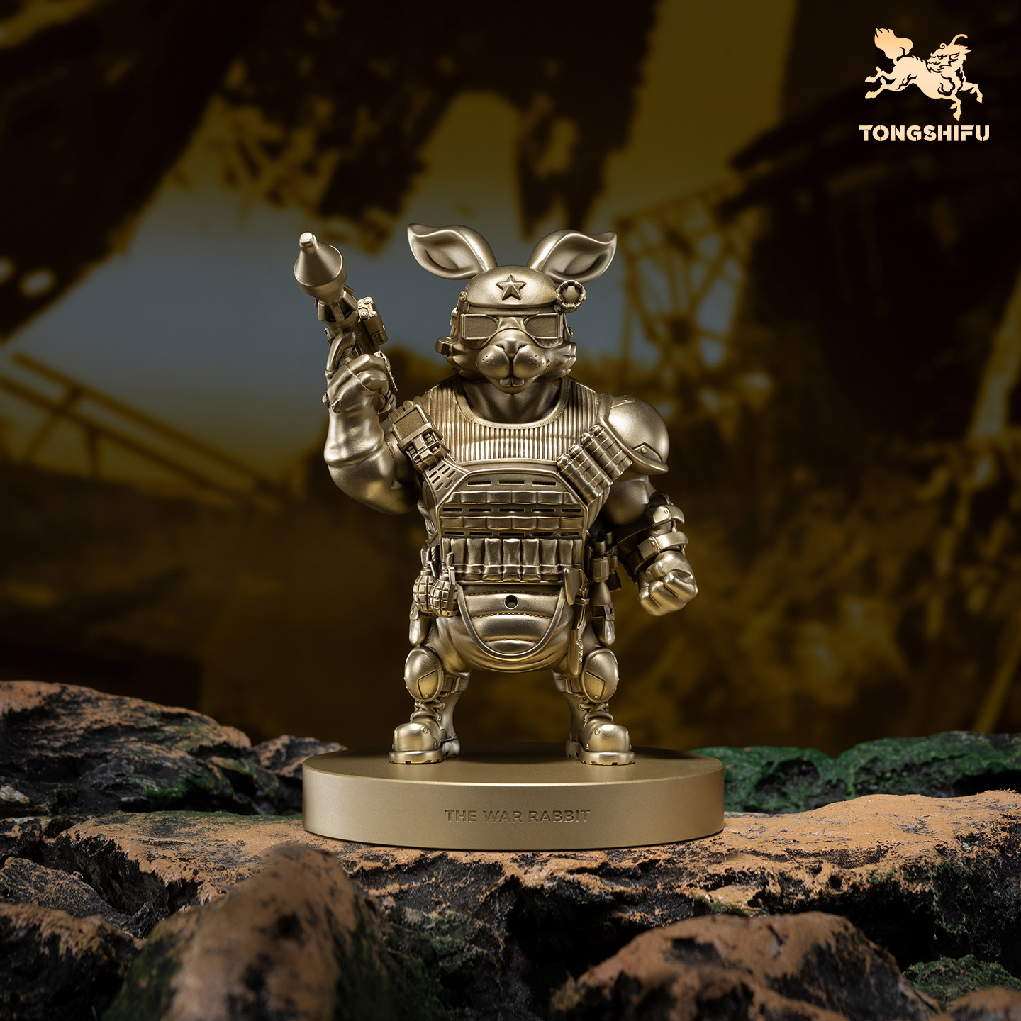 铜师傅 铜摆件《战斗兔》家居饰品礼物礼品 兔年生肖 桌面摆件,家居饰品,桌面摆件,淘宝优惠券,粉丝福利购,淘宝优惠卷