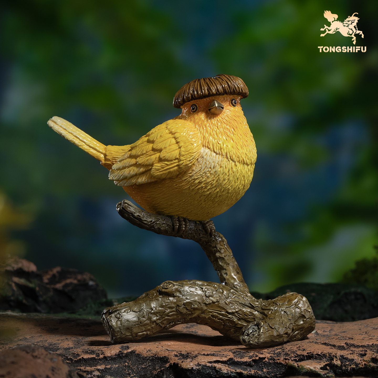 铜师傅《锅盖头鸟》摆件