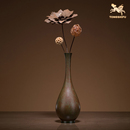 家居装 客厅桌面铜摆件 饰工艺品 雅致花瓶 铜师傅