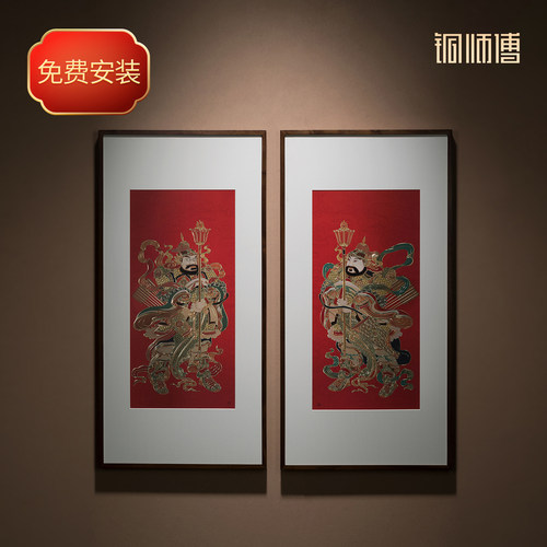 铜师傅《门神纳福（一对）》