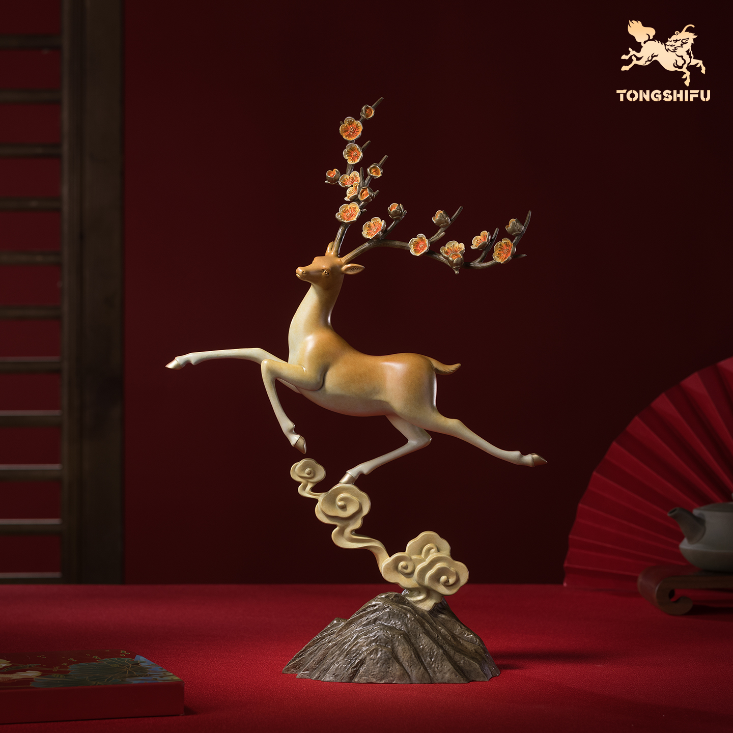 铜师傅《一路生花》摆件