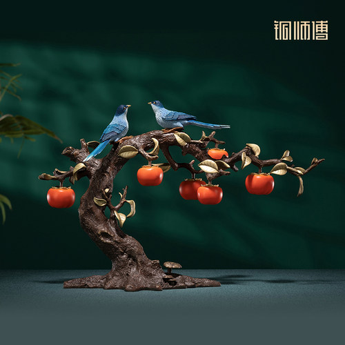 铜师傅《喜事连连》铜摆件