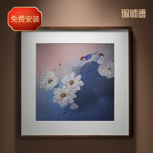 铜师傅《恋歌》手工錾刻铜雕画