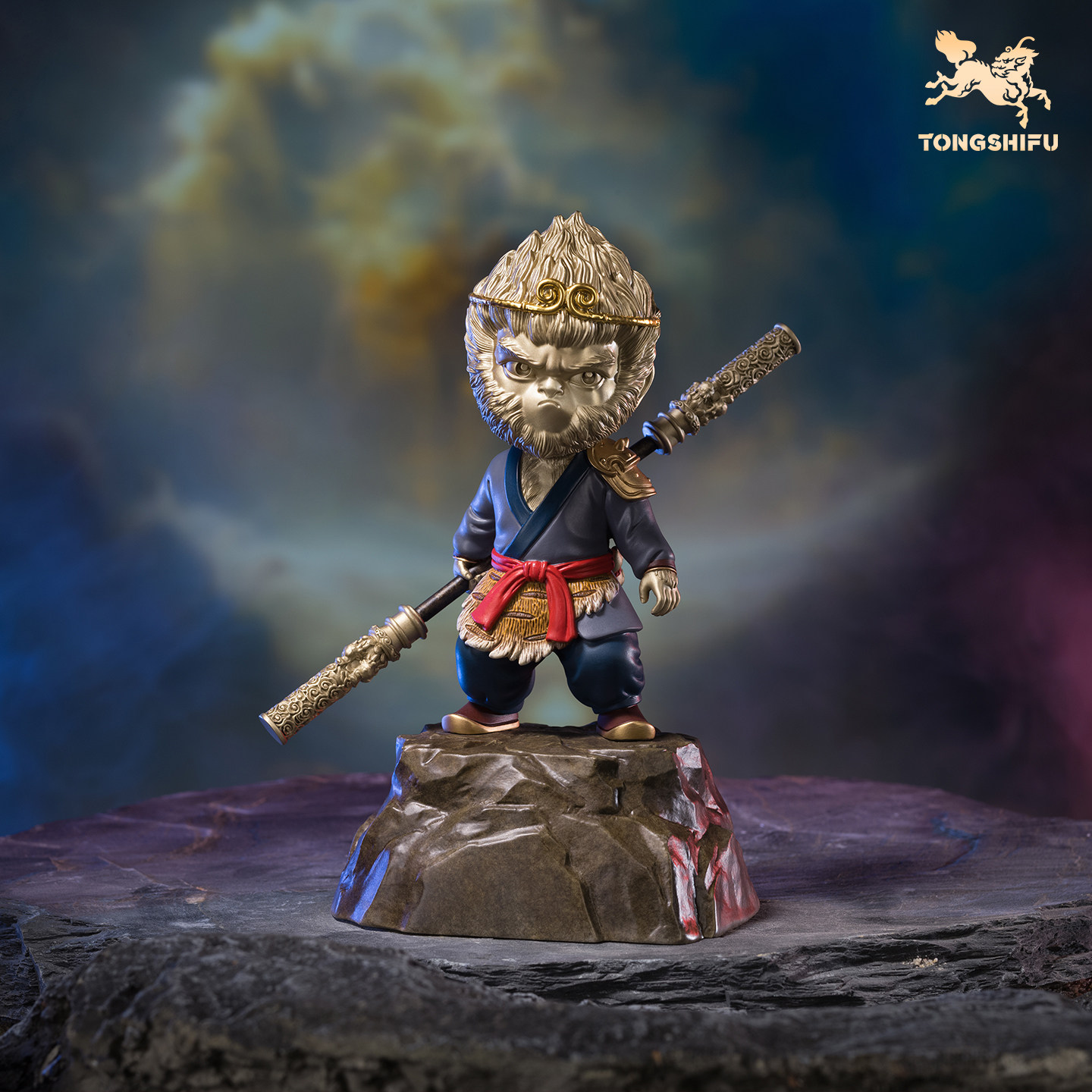 铜师傅《悟空之盖世英雄(萌版)》桌面齐天大圣铜摆件 家居工艺品,家居饰品,桌面摆件,淘宝优惠券,粉丝福利购,淘宝优惠卷