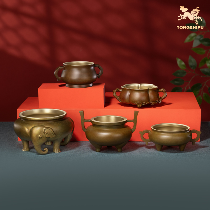 铜师傅铜摆件《香炉》