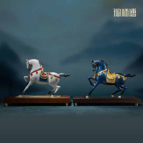 铜师傅《富贵马》摆件