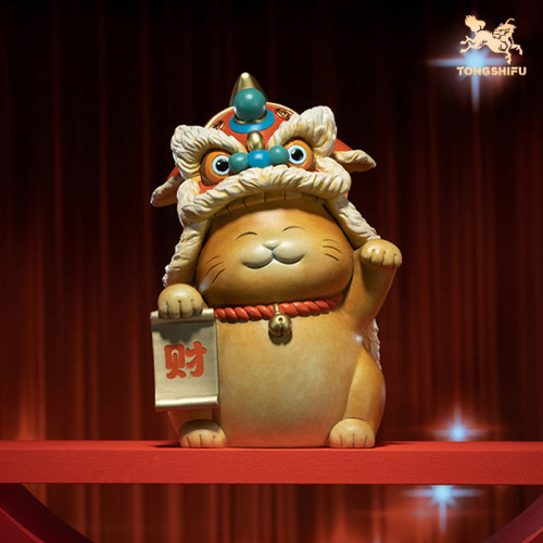 铜师傅《醒狮招财猫》开业礼物