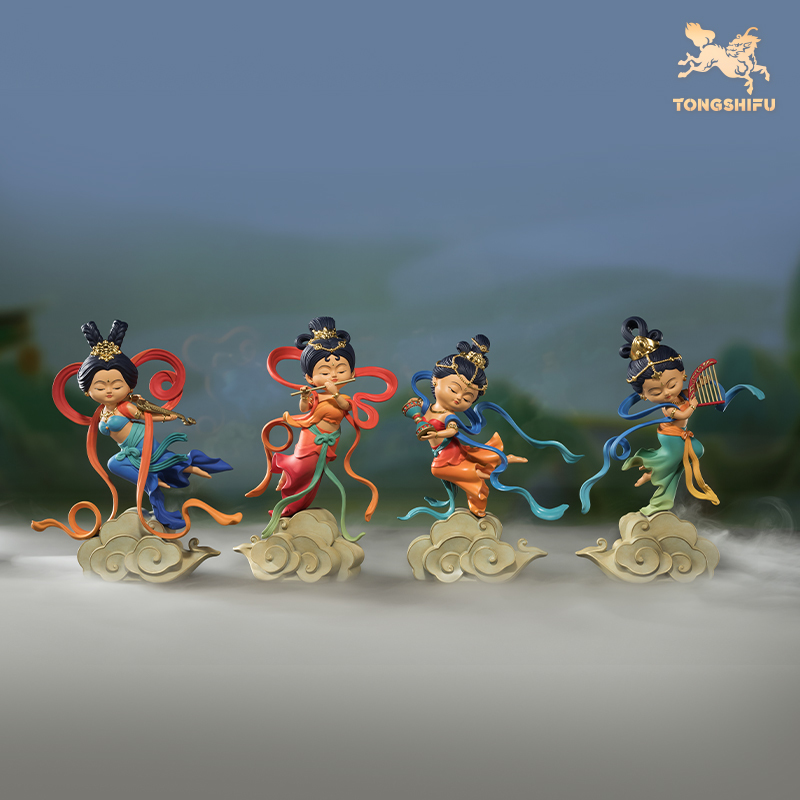 铜师傅 正版授权《敦煌联名飞天(可爱版)》客厅家居装饰品摆件