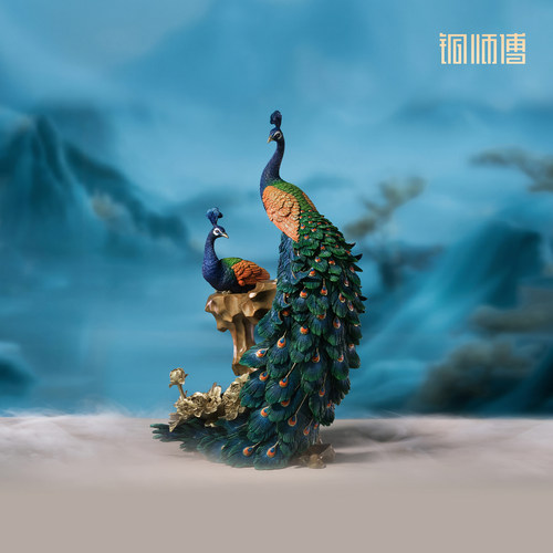 铜师傅《花开富贵》铜摆件
