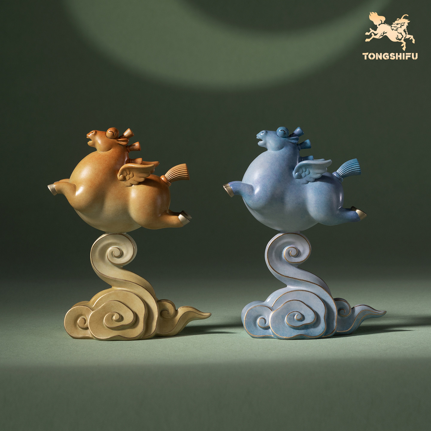 铜师傅《马上飞黄腾达》《马上青云直上》客厅铜马摆件 新年礼物,家居饰品,桌面摆件,淘宝优惠券,粉丝福利购,淘宝优惠卷