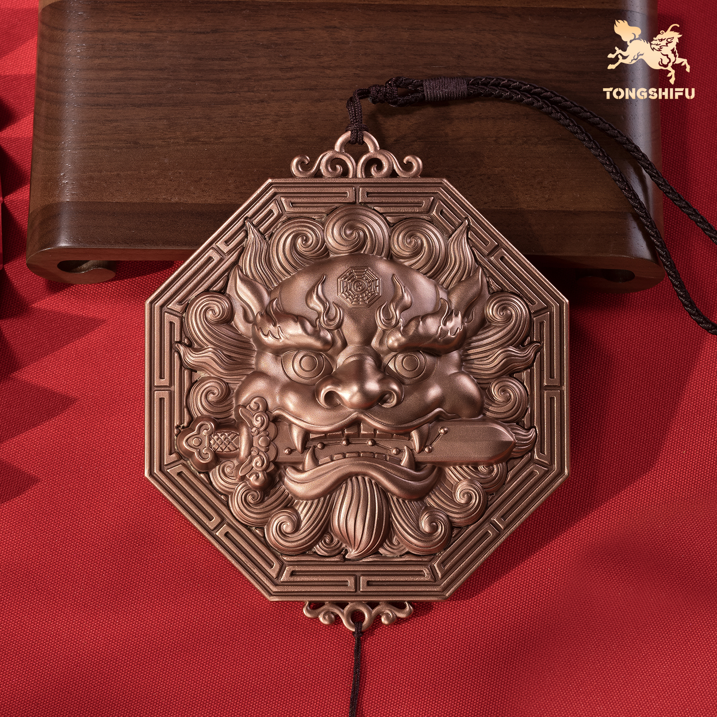 铜师傅《狮咬剑》挂件