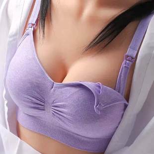 薄款 哺乳文胸喂奶前开扣孕妇内衣夏季 胸罩怀孕聚拢防下垂孕期专用