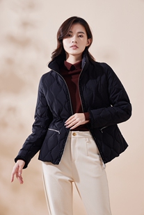 OL小香风通勤短款 羽绒服时尚 TGDY238 2023冬女士新款 天轩商场同款