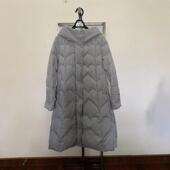 天轩商场同款 2024冬白鹅绒羽绒服中长款 连帽简约百搭保暖THDY254