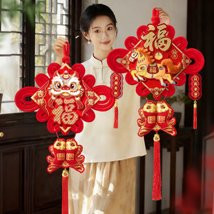 福字中国结挂件2026马年新年装饰品入户门挂饰春节过年味氛围布置