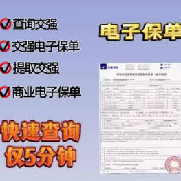 车辆交强险商业险保单查询投保日期投保公司提取