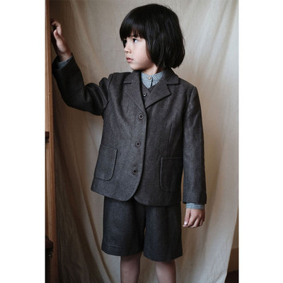 thetree套装冬儿童羊毛西装外套