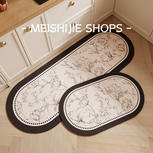 厨房地垫防滑防油可擦免洗高端专用脚垫家用厨房水池吸水速干垫子