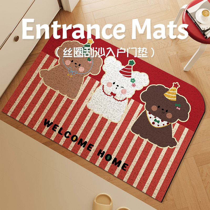 入户门地垫耐脏免洗丝圈pvc垫子
