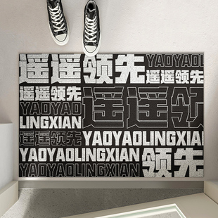 入户门地垫耐脏免洗网红丝圈pvc轻奢简约现代门口进门地毯垫子