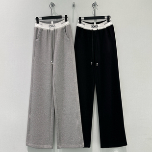 非市场货-深圳南油高端女装运动休闲垂感休闲裤拖地长裤2026新款