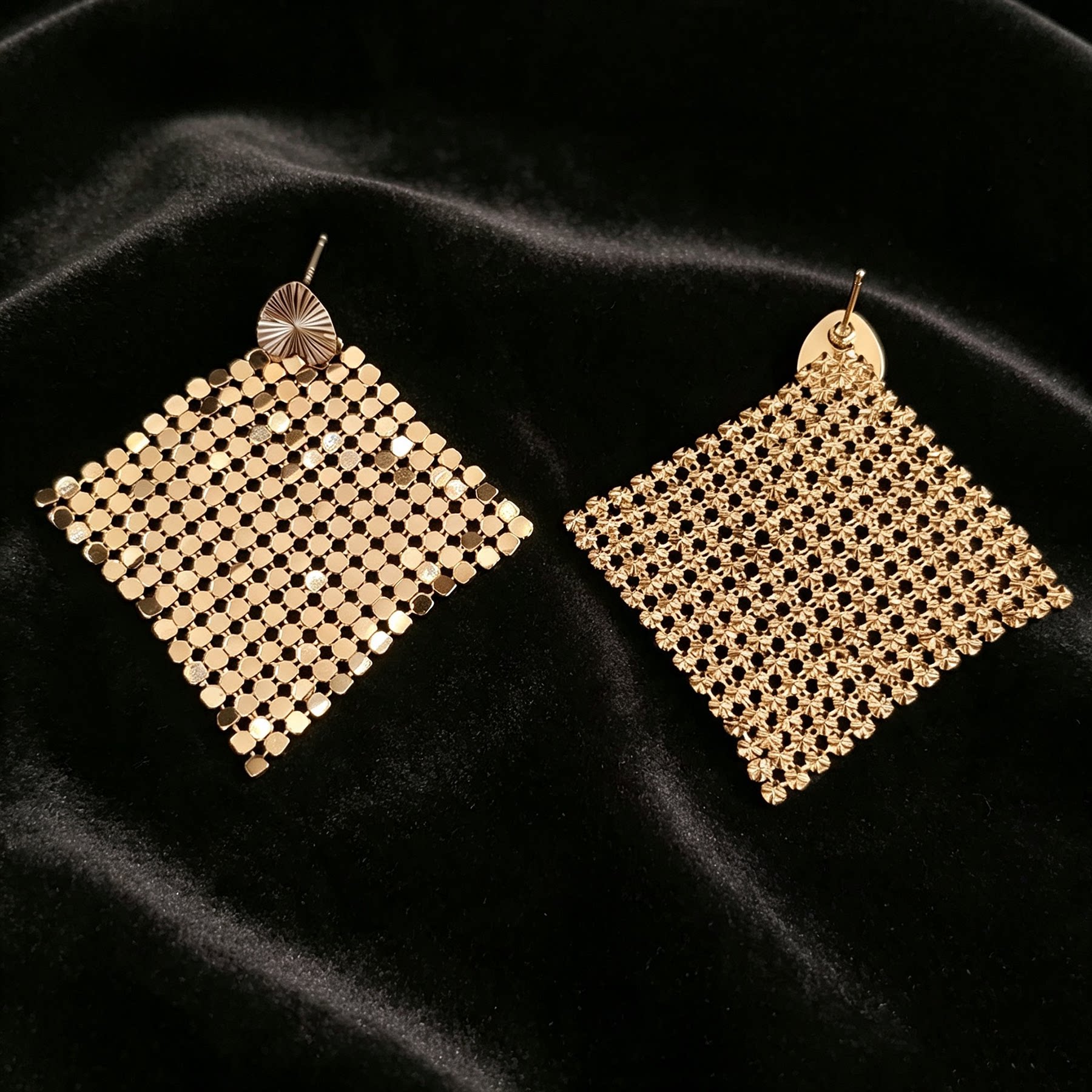 中古欧美金属亮片三角巾个性夸张组合套装