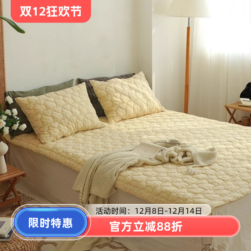 韩国床盖空调被夹棉床单夏凉被