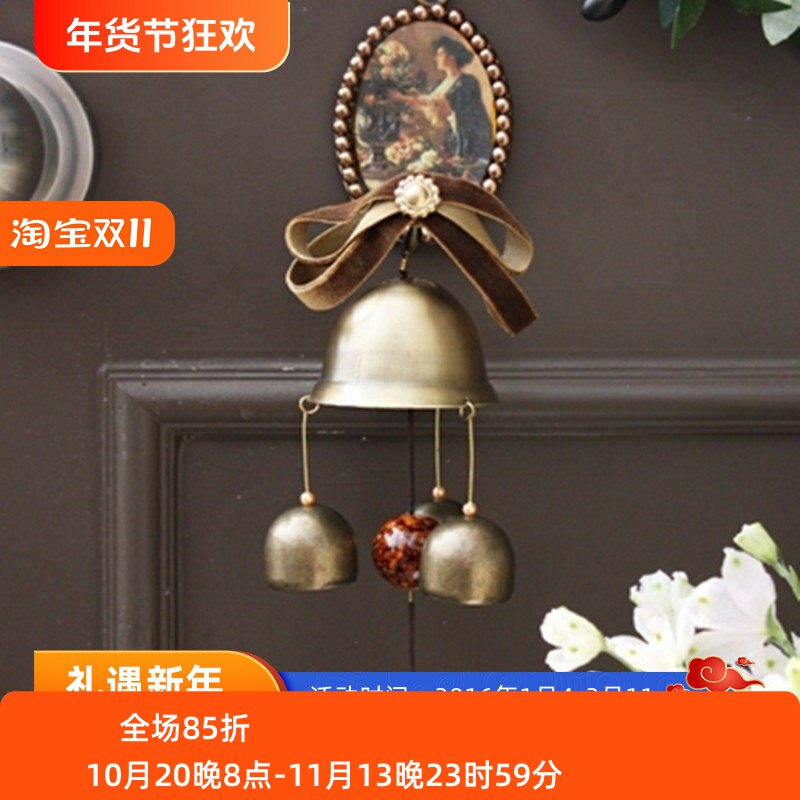 韩国进口复古风铃铛欧式挂件挂饰