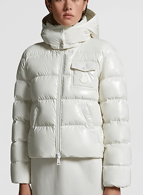 25年冬蒙家Andro可拆连帽亮面小短款四色女士加厚保暖羽绒服外套