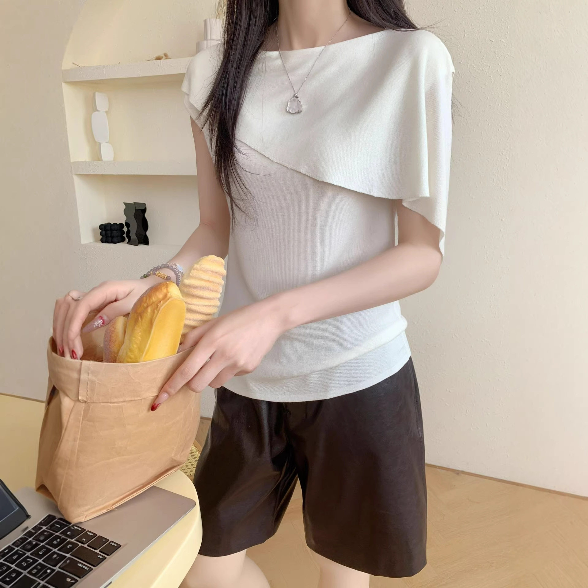 夏季100%天丝薄款无袖针织衫