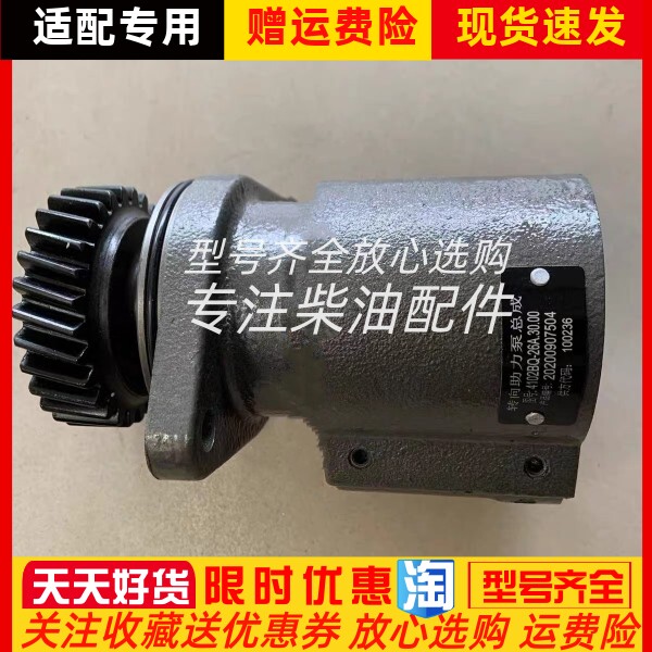 朝柴4102BQ-26A.30.00 转向助力泵总成逆转20200907504