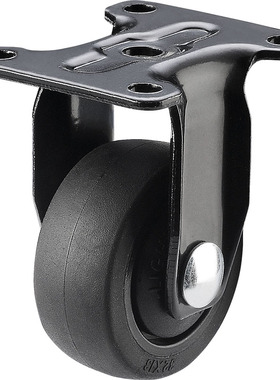 1.25''黑色72H镀锌420轴承TPE橡胶平板定向轮01-B4-031B32-72HH