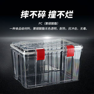 储存罐商用收纳箱鱼胶干货中药材收纳盒陈皮密封罐透明塑料密封箱