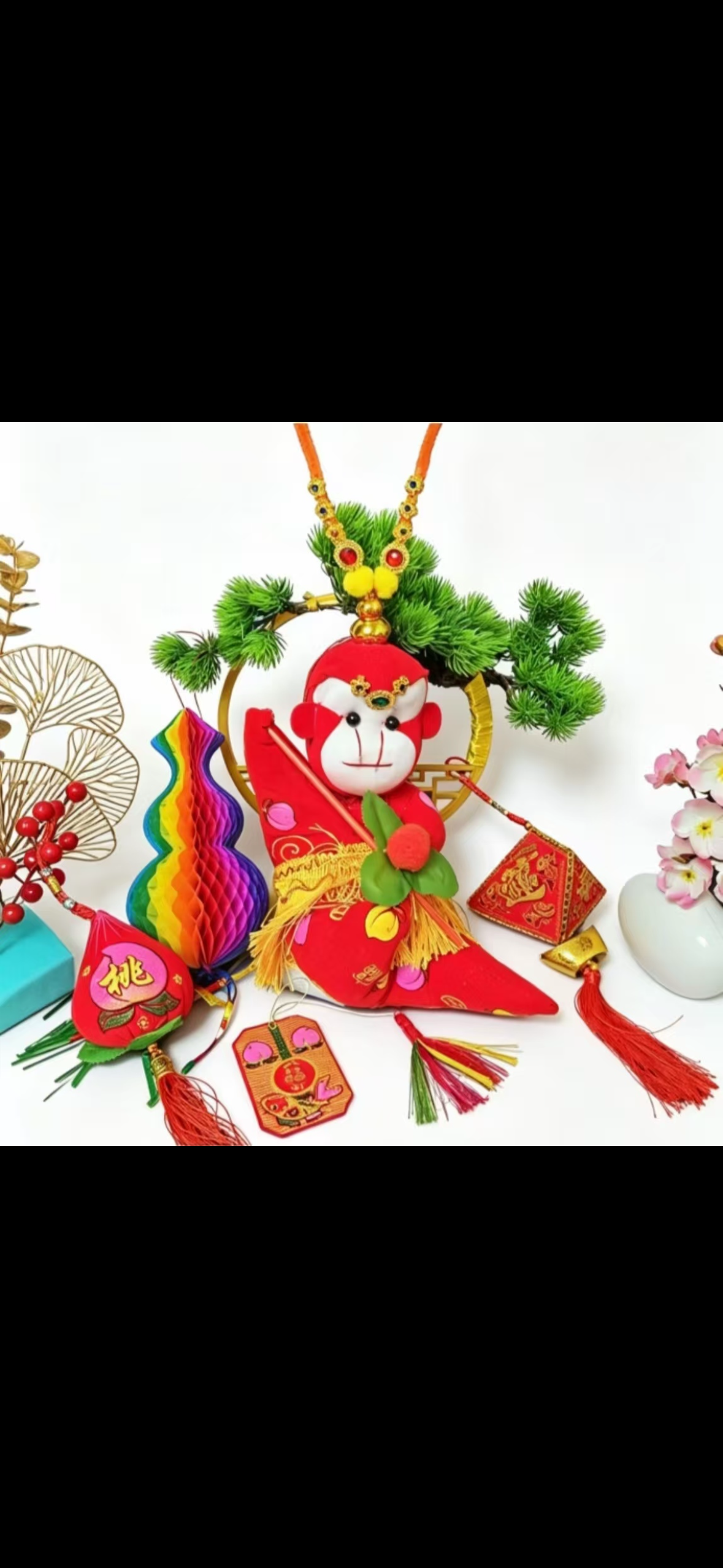 端午节挂件猴子超大套猴桃子扫把把门猴五彩粽子笤帚篦子看门批发