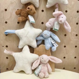 英国Jellycat邦尼兔音乐拉铃摇铃婴儿安抚巾布书礼盒新生儿系列