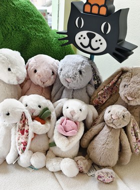 英国Jellycat邦尼兔吉利猫安抚婴幼儿童毛绒玩具礼物2025复活节新