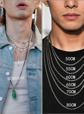 高级泰国佛牌链子男女士长款翡翠金玉吊坠挂链毛衣项链挂绳不掉色