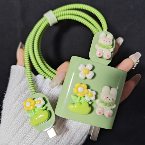 适用红米turbo3/note13pro k60小米14/13数据线保护套67W充电器壳