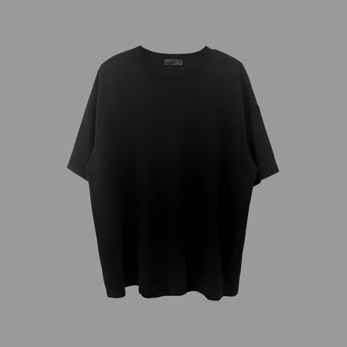 样板 sample plate 黑色 260g 廓形落肩短袖t恤 丝滑凉感 宽松tee