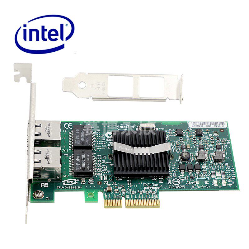 intel英特尔网卡千兆  工业相机专用网卡 EXPI9402PTBLK双口PCI-E视觉工控机网卡 82571 双端口 服务器网卡
